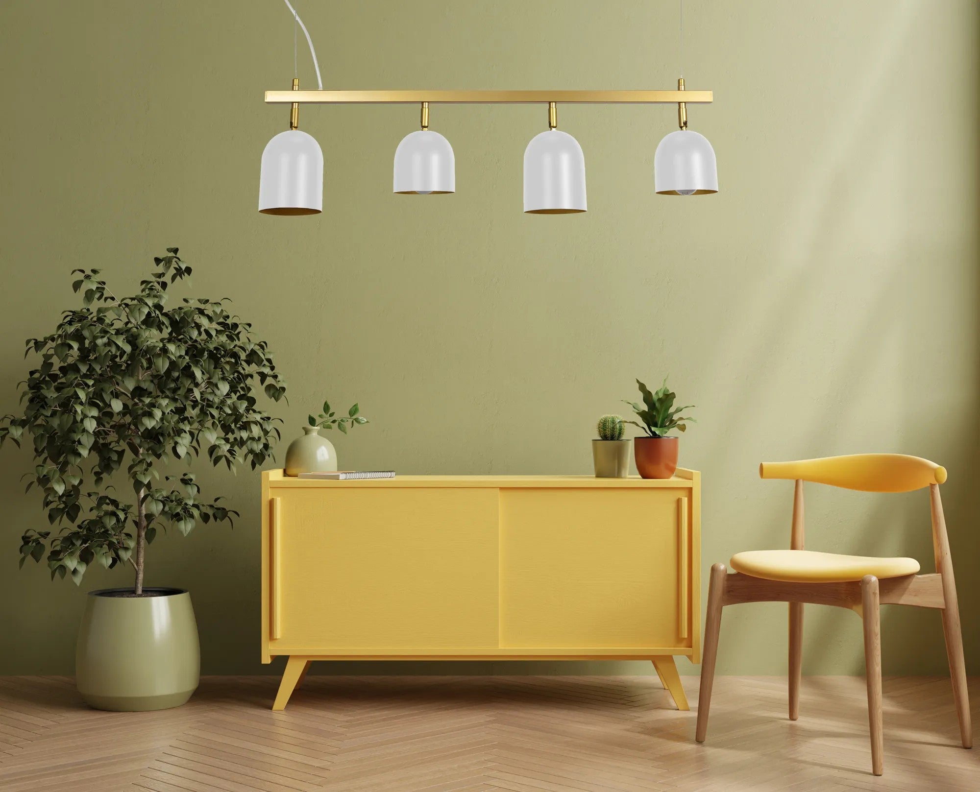 Lampa Wisząca APP1030-4CP Biała 4