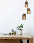 LAMPA SUFITOWA WISZĄCA APP1811-3CPR Frosted Grey 4