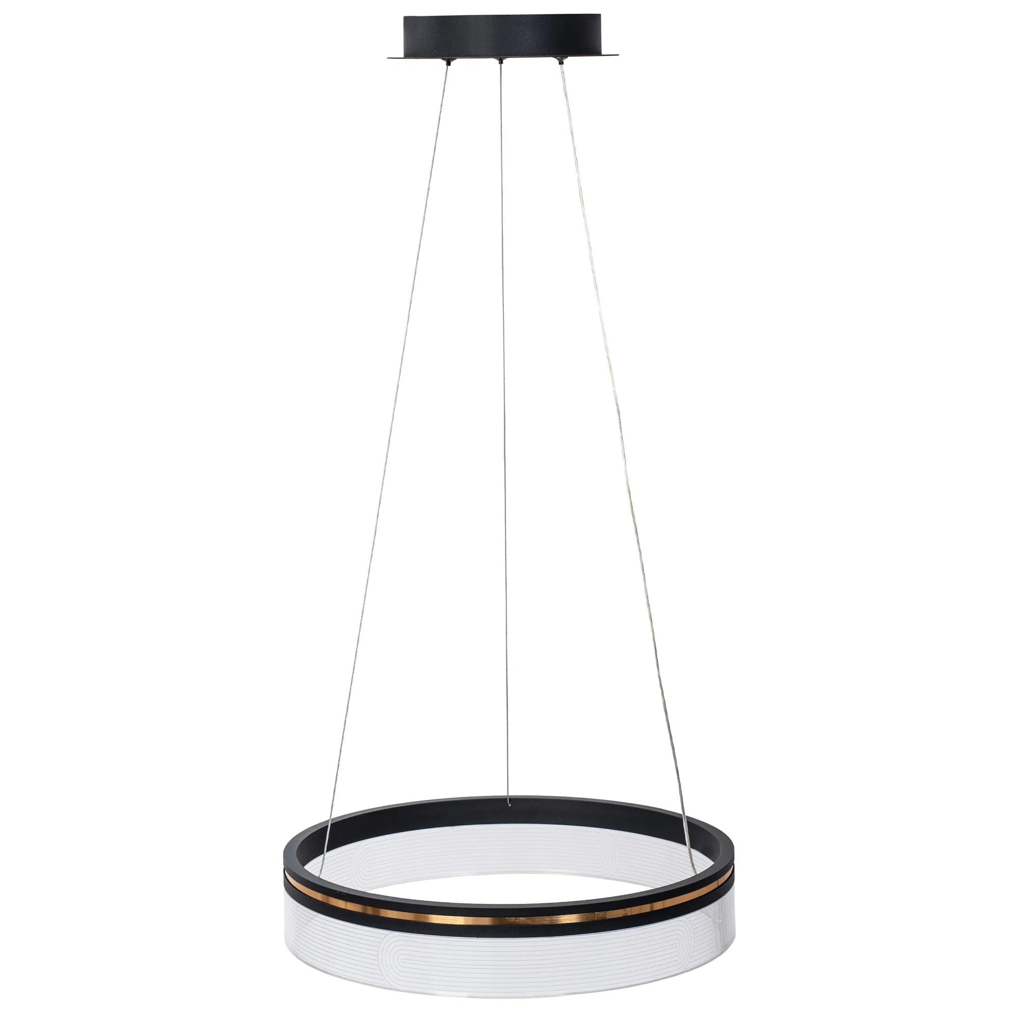 Lampa Wisząca LED APP1191-CP 40cm Czarna 4