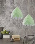 Lampa Sufitowa Wisząca Metalowa APP339-1CP Zielona 4