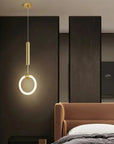 LAMPA WISZĄCA LED LHJ059-1CP Złota Szczotkowana 4