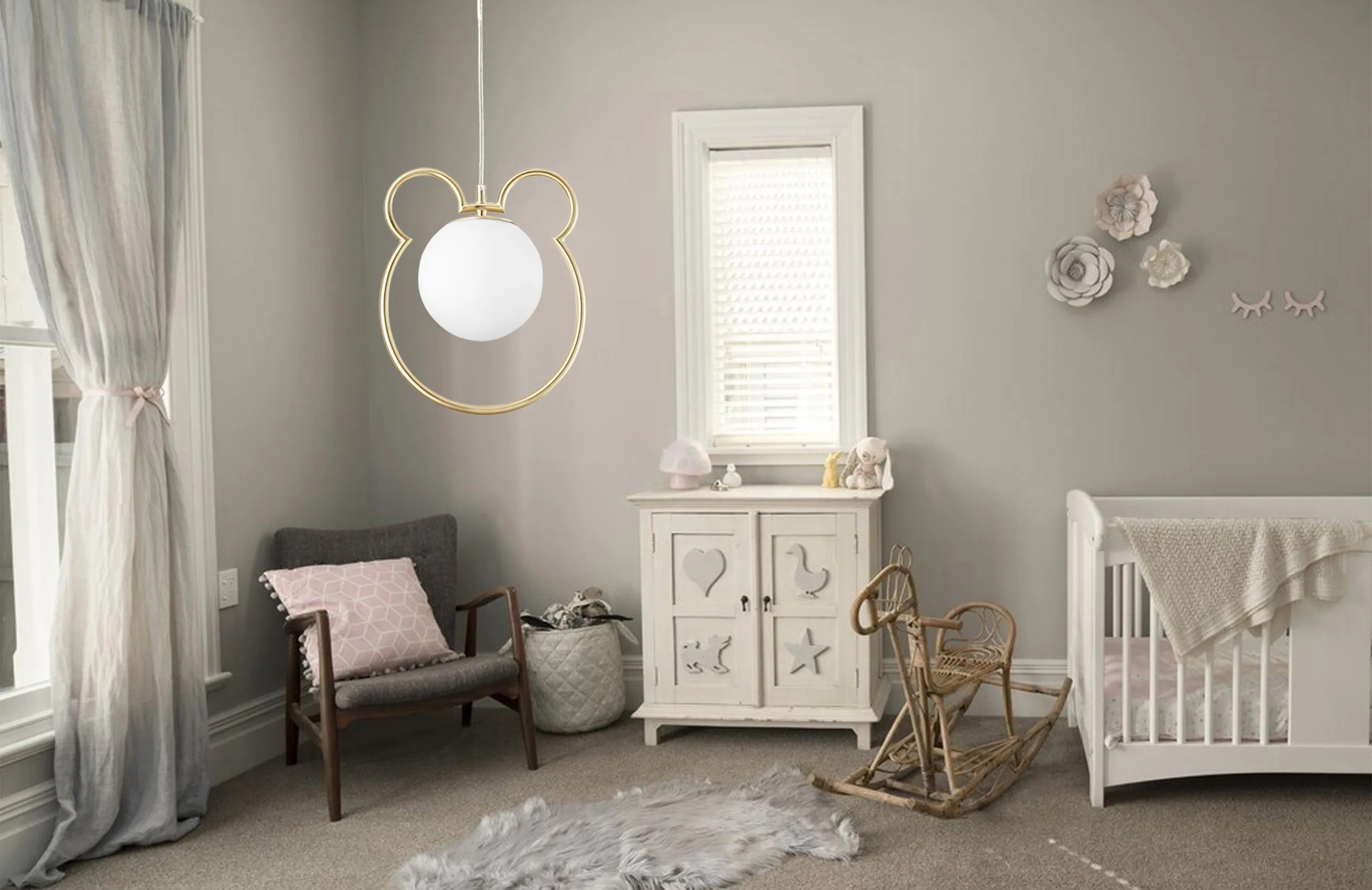 LAMPA SUFITOWA WISZĄCA Gold G105-1W 4