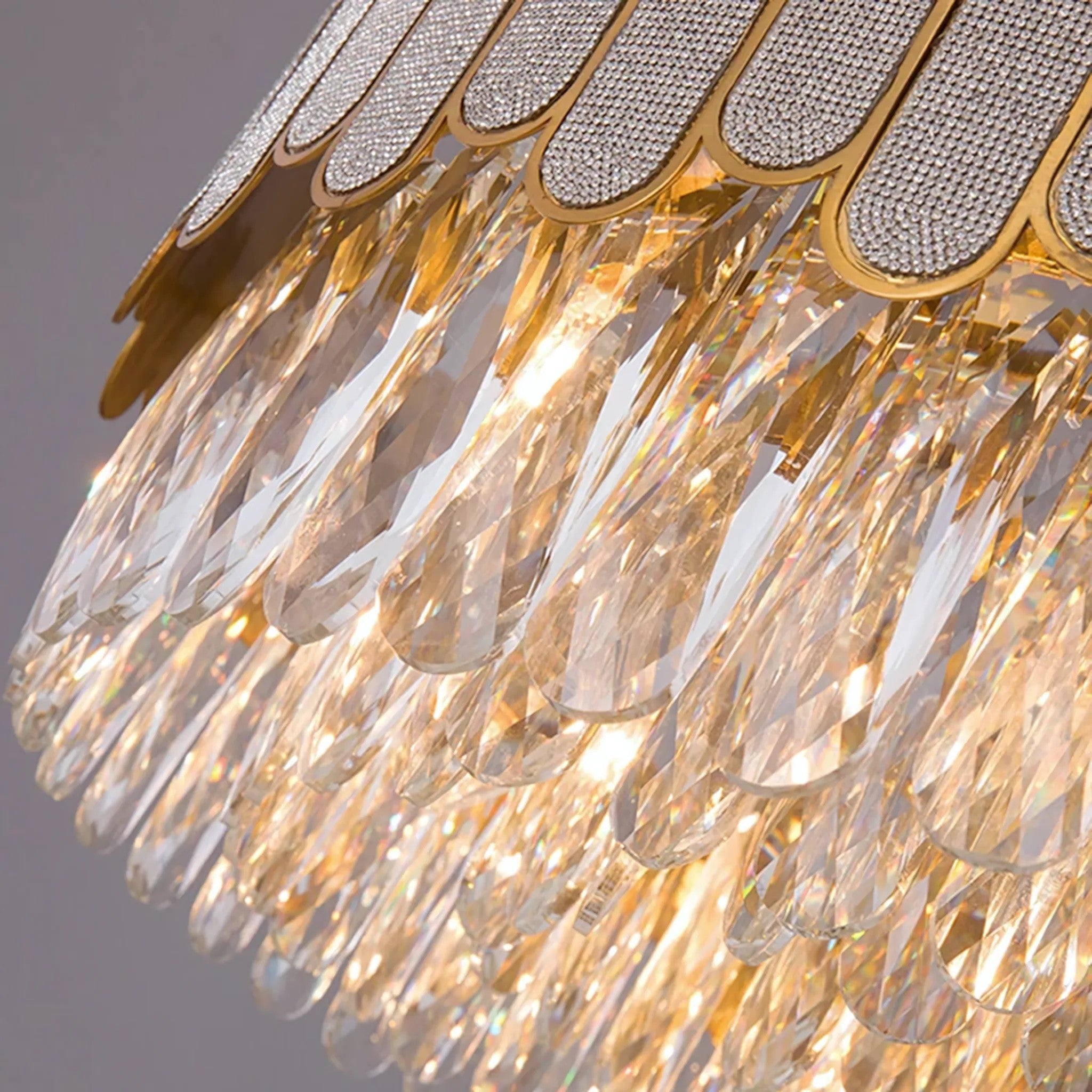 Lampa Sufitowa Wisząca APP1746-4CP 40 Cm Złota 4