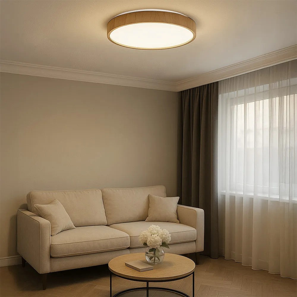 Lampa Sufitowa Plafon G116-C 40CM WOOD 4