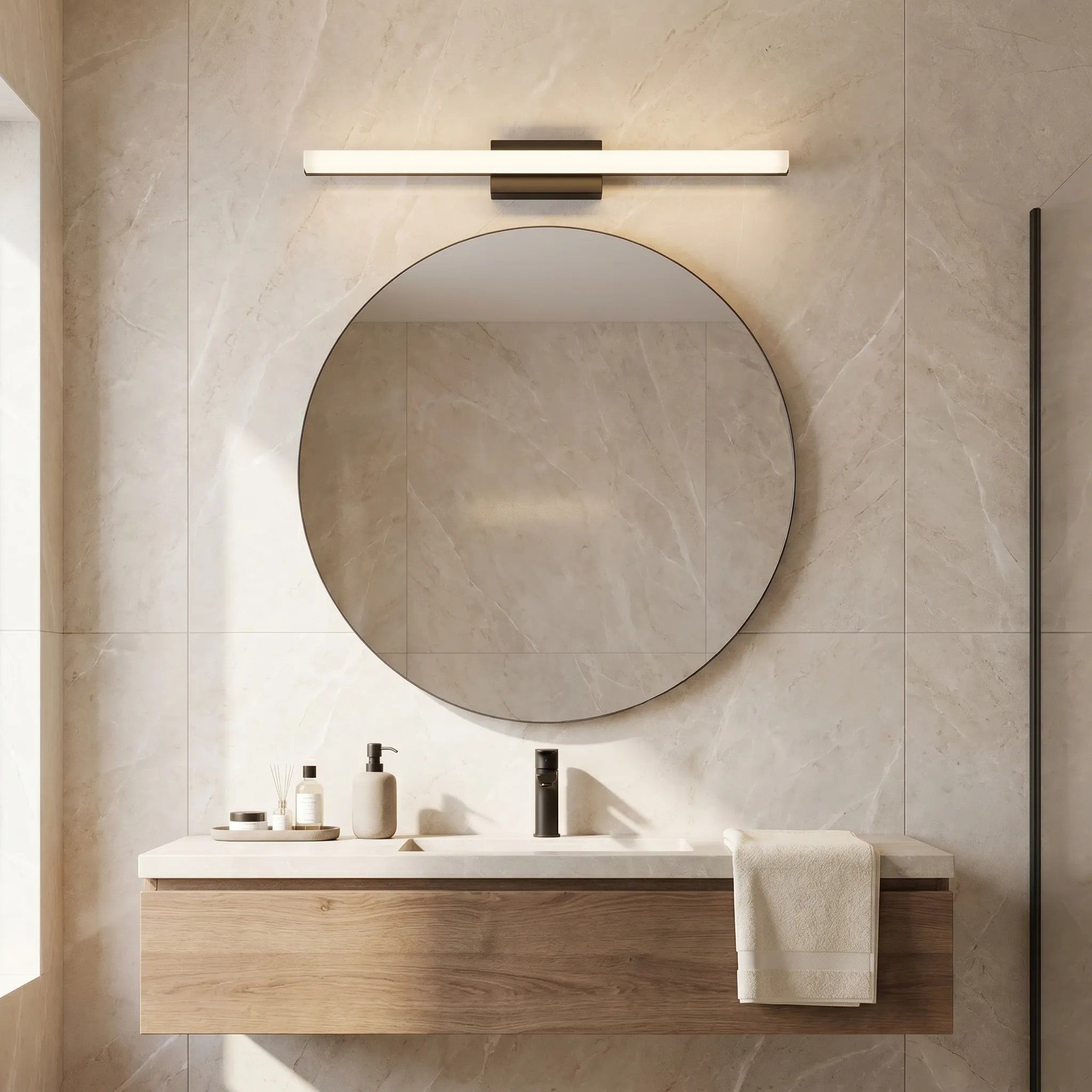 KINKIET ŁAZIENKOWY LED 60CM APP1855-1W BLACK 4