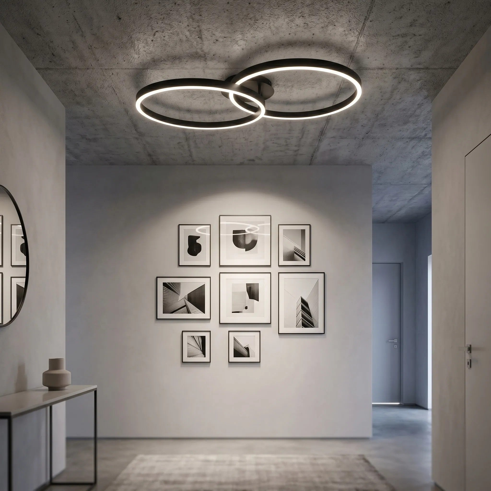 LAMPA SUFITOWA LED SWE061-C PLAFON CZARNA 4