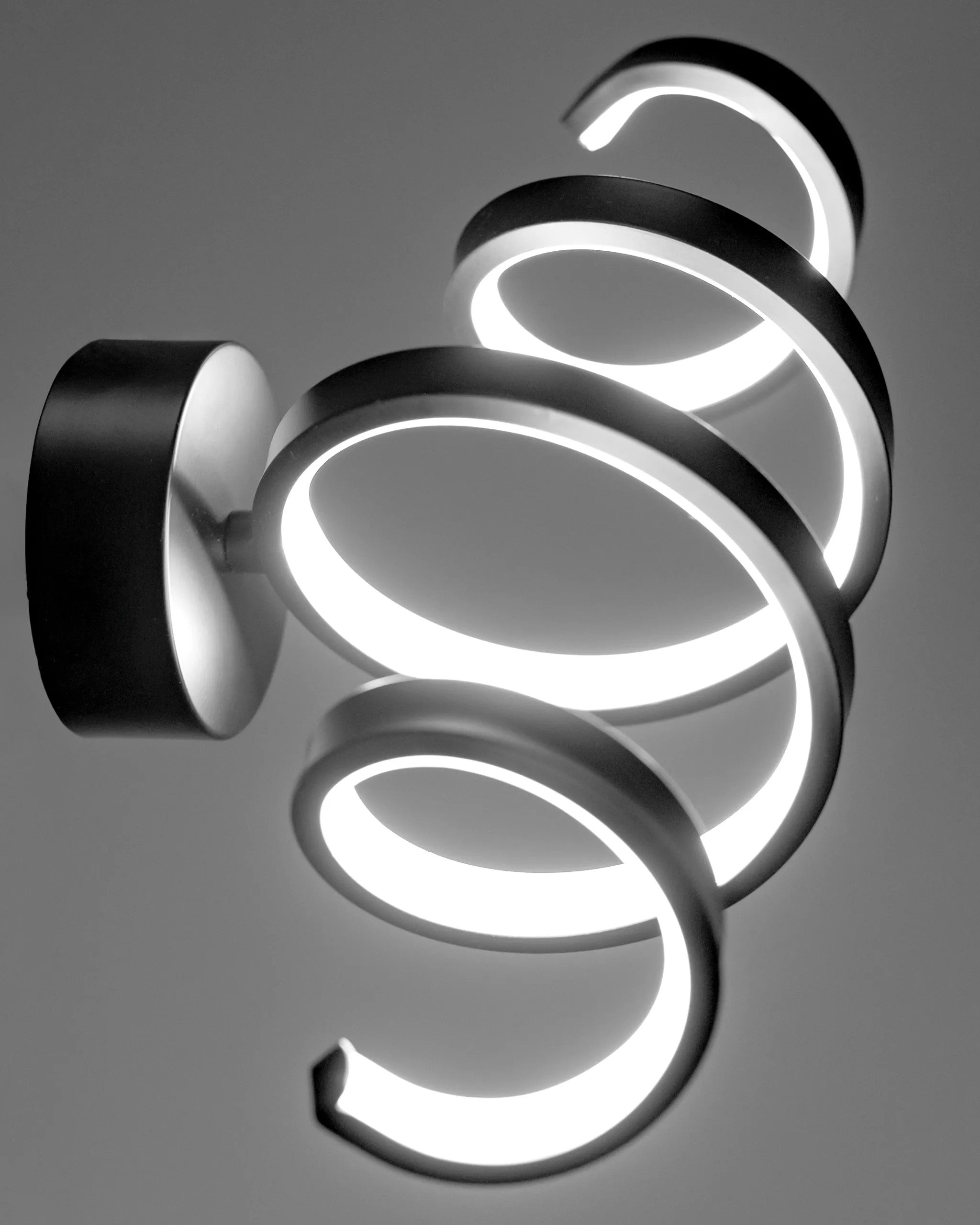 LAMPA ŚCIENNA KINKIET LED SPRING APP826-W Czarny MAT 4