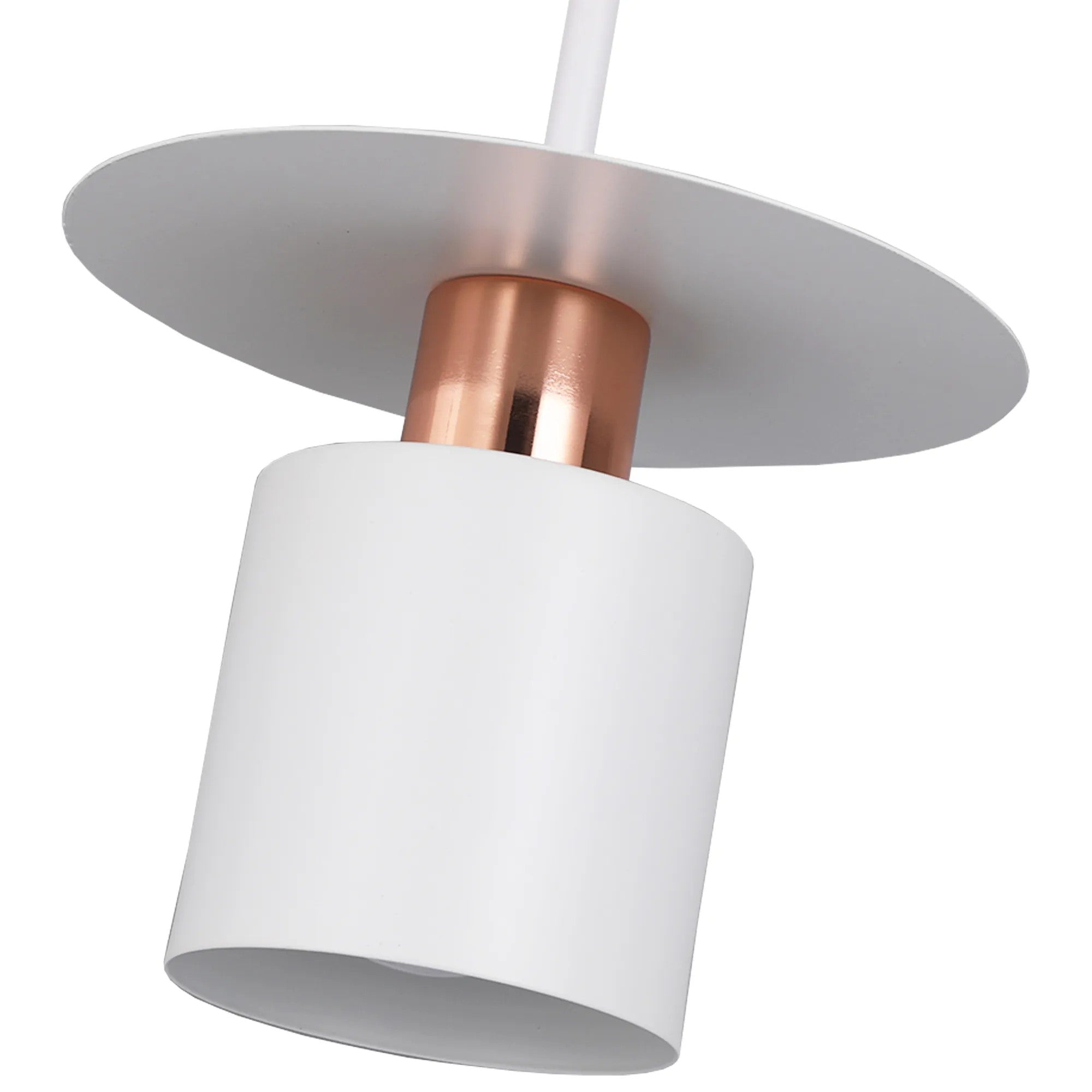 Lampa Wisząca APP1146-1CP Biało Różowe Złoto 4