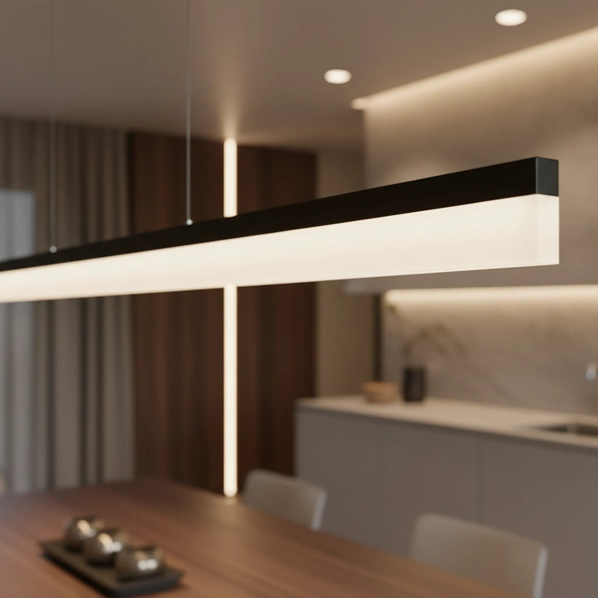 Lampa Wisząca LED APP1695-CP 200 Cm Czarna 4