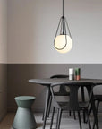 LAMPA SUFITOWA WISZĄCA APP1792-1CP 20cm Czarna 4