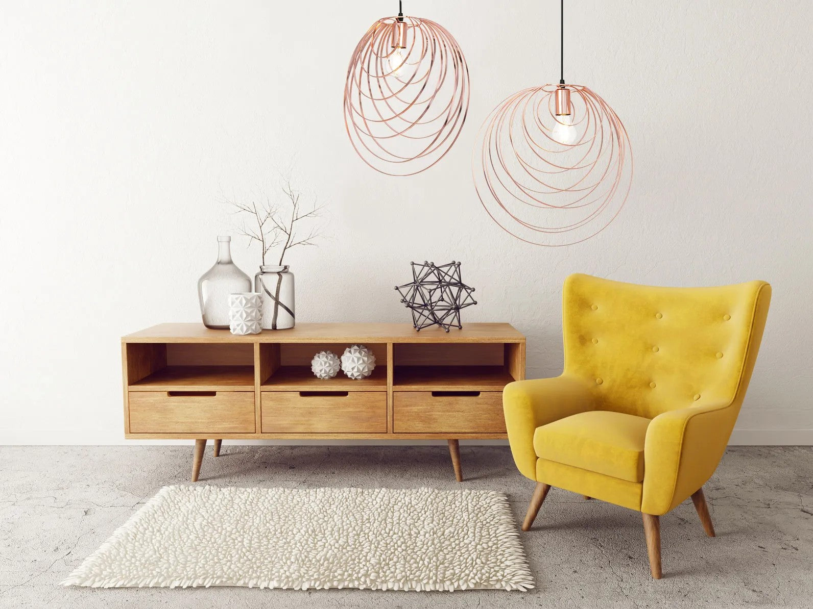 LAMPA SUFITOWA GEOMETRYCZNA APP427-1CP Rózowe Złoto 4