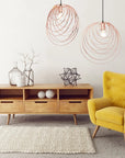 LAMPA SUFITOWA GEOMETRYCZNA APP427-1CP Rózowe Złoto 4