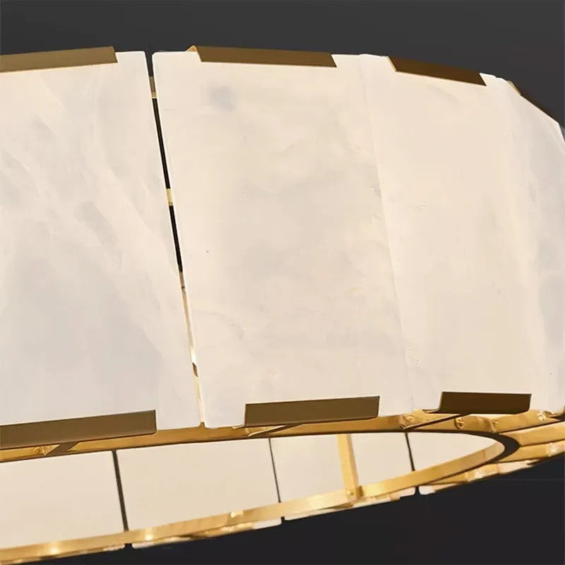 LAMPA SUFITOWA WISZĄCA APP1797-8CP ZŁOTA SZCZOTKOWANA 4