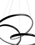 LAMPA SUFITOWA WISZĄCA LED G006-CP Czarna + PILOT 4