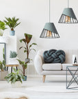 LAMPA SUFITOWA WISZĄCA KLOSZ METAL APP227-1CP CZARNA 4
