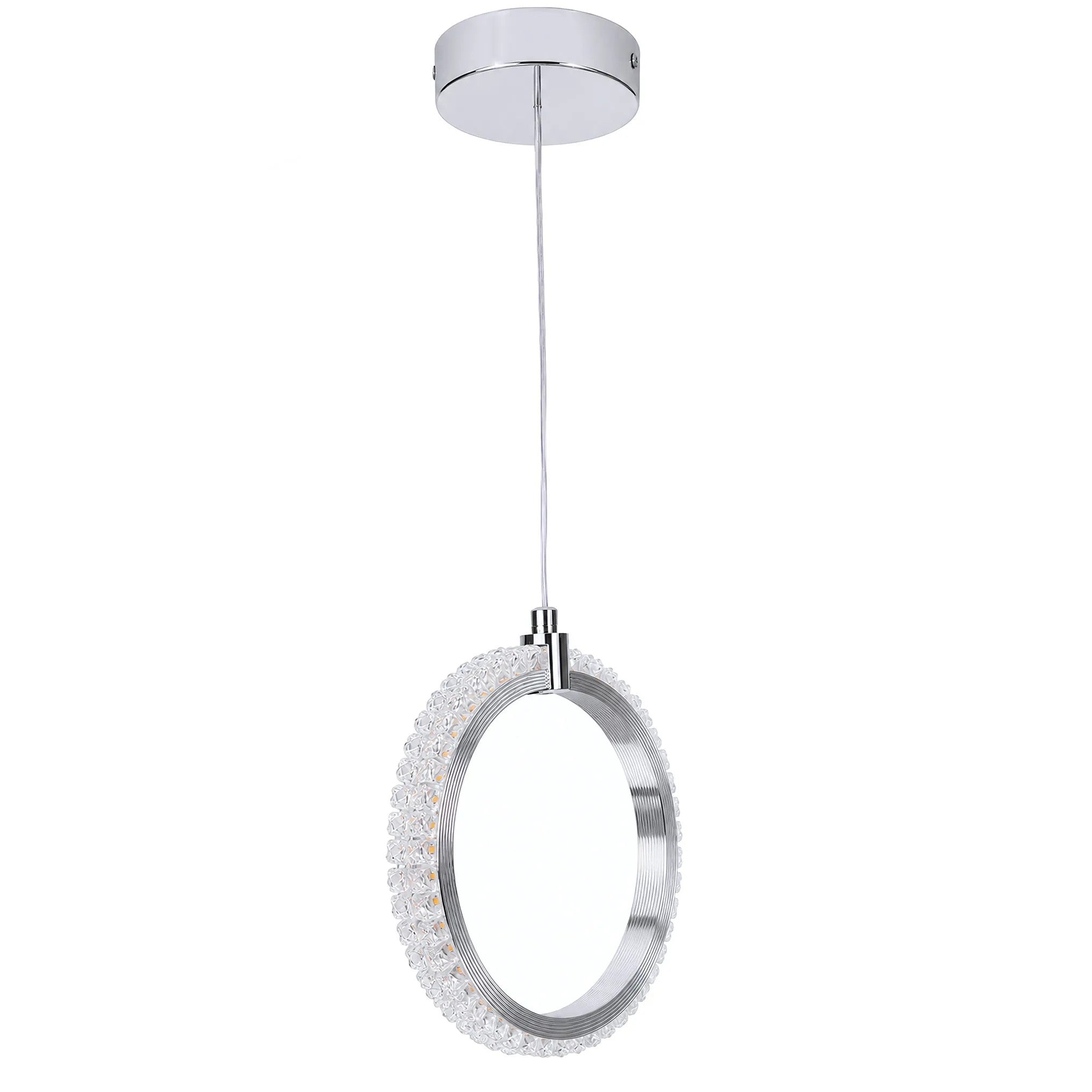 Lampa Sufitowa Wisząca LED LHJ126-W Chrom 4