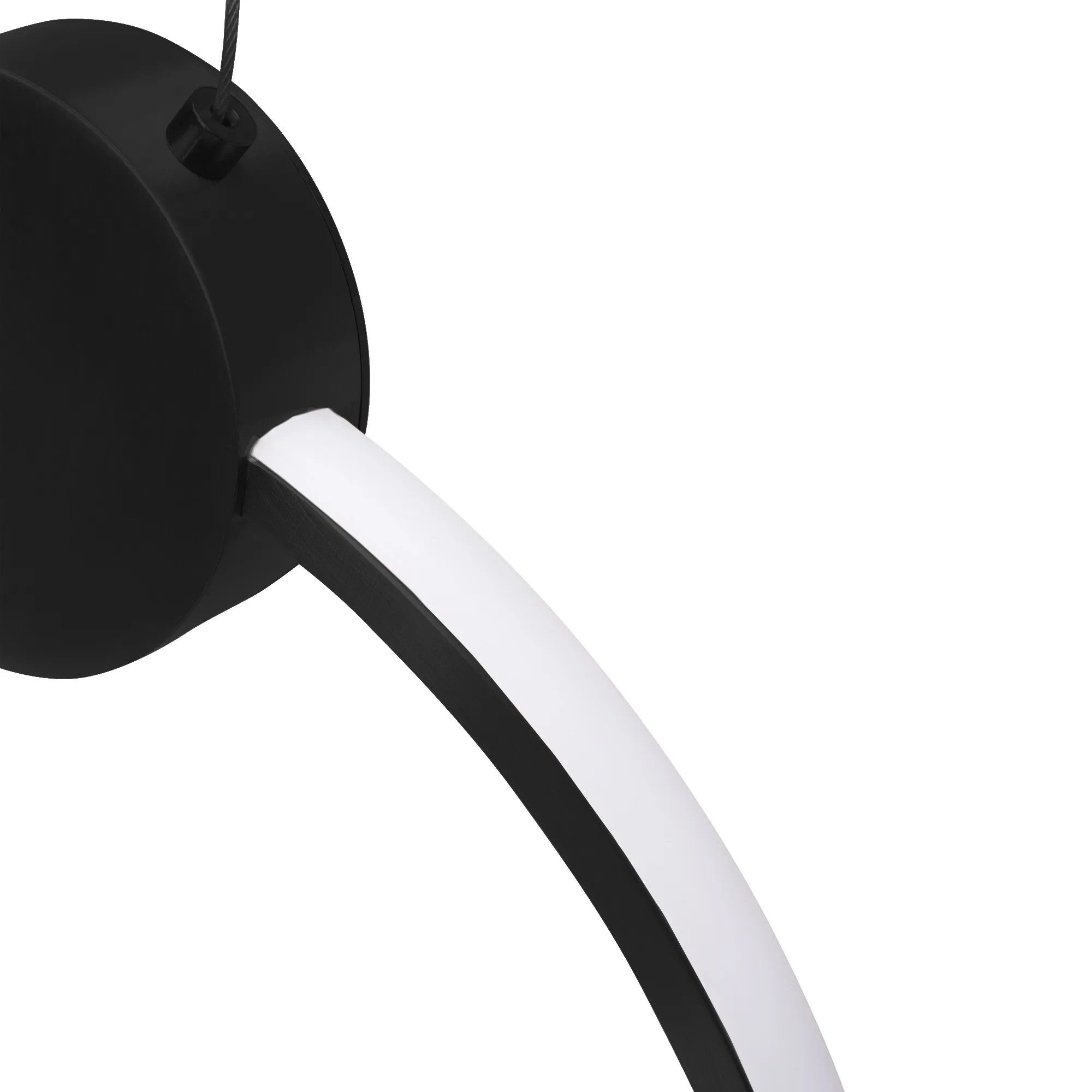 LAMPA SUFITOWA WISZĄCA LED APP1395-CP BLACK 40cm 4