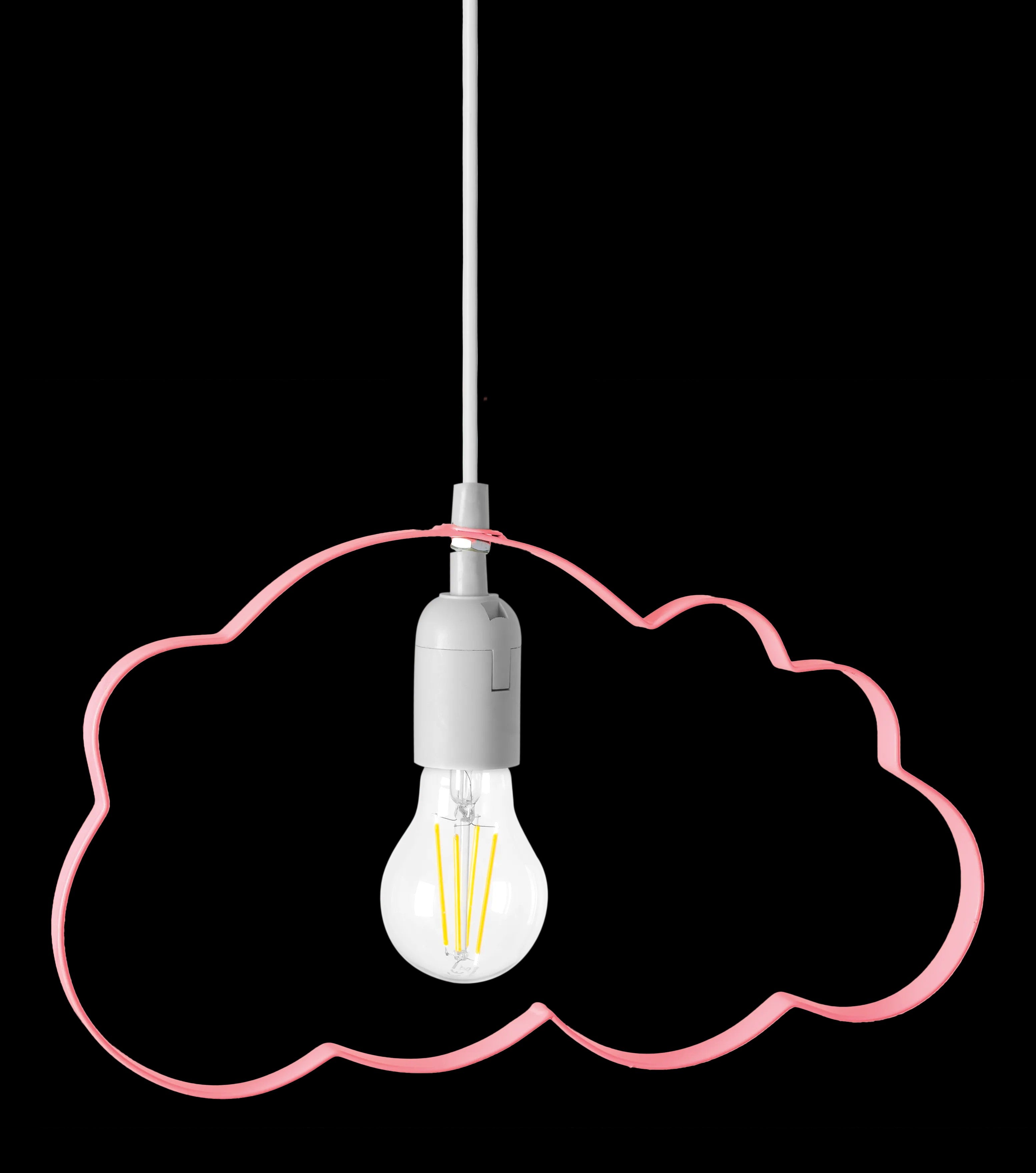 LAMPA WISZĄCA CHMURKA JASNORÓŻOWA 4