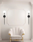 LAMPA KINKIET NOWOCZESNY 52cm APP577-1W CZARNa 4
