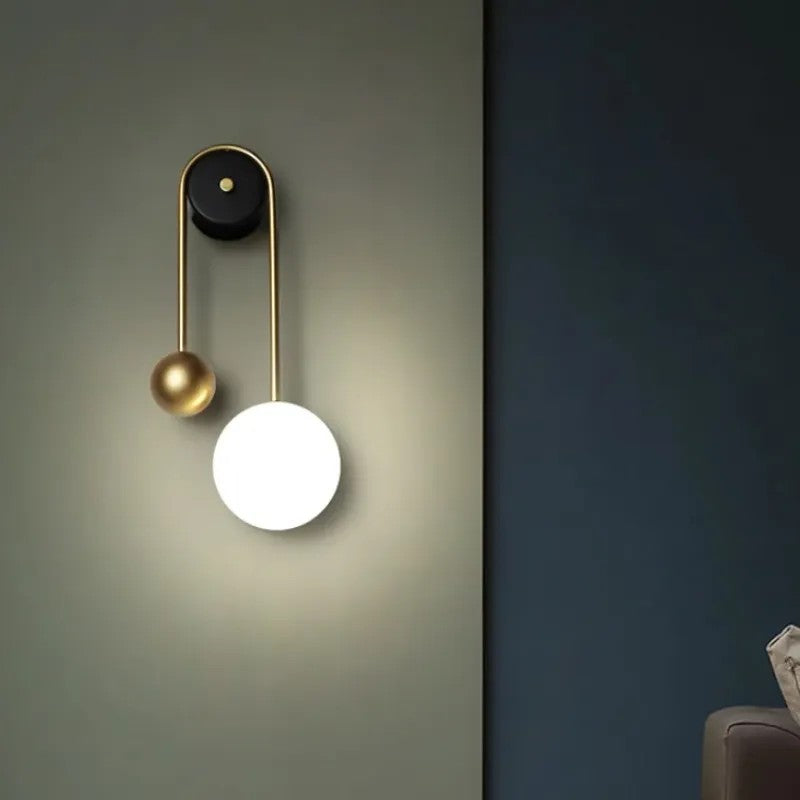 LAMPA ŚCIENNA KINKIET APP1474-W GOLD 4