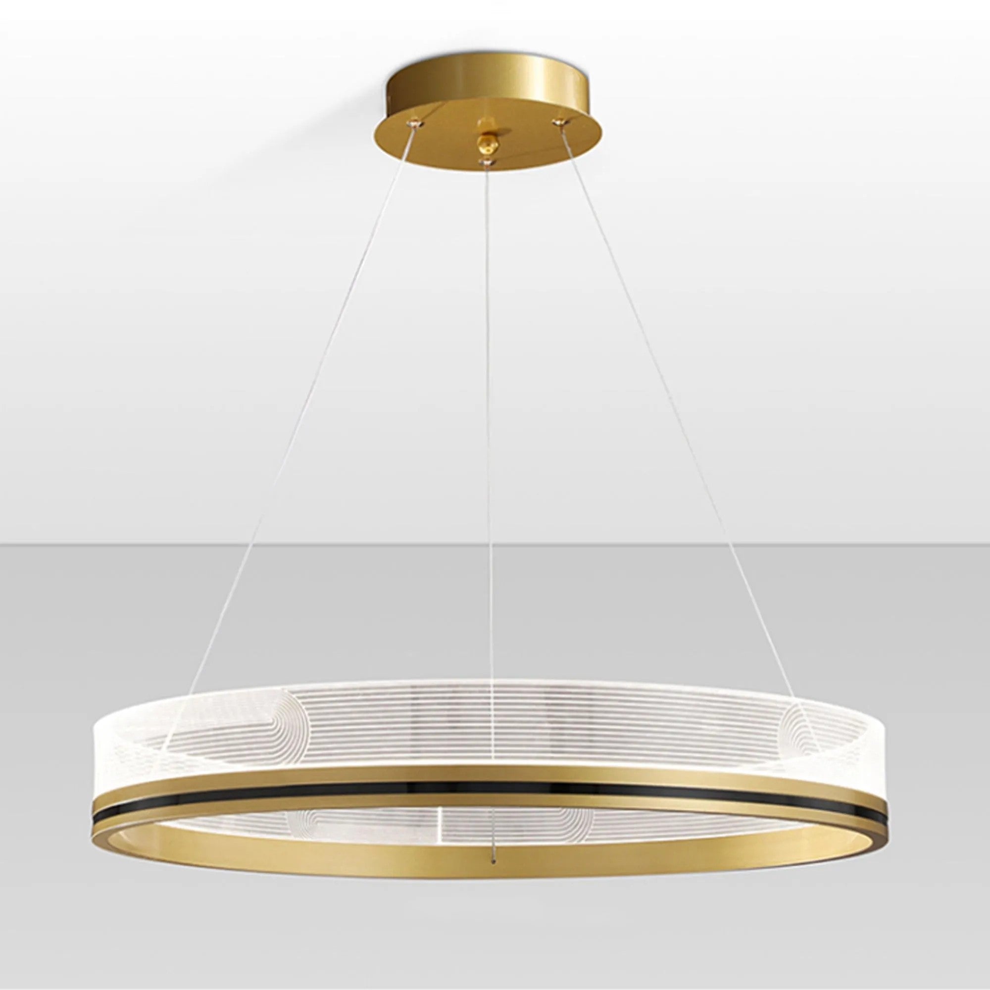 Lampa Wisząca APP1189-CP Złota 40cm 4
