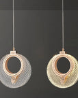 LAMPA WISZĄCA KRYSZTAŁOWA LED LHJ110-1CP JASNE RÓŻOWE ZŁOTO 4