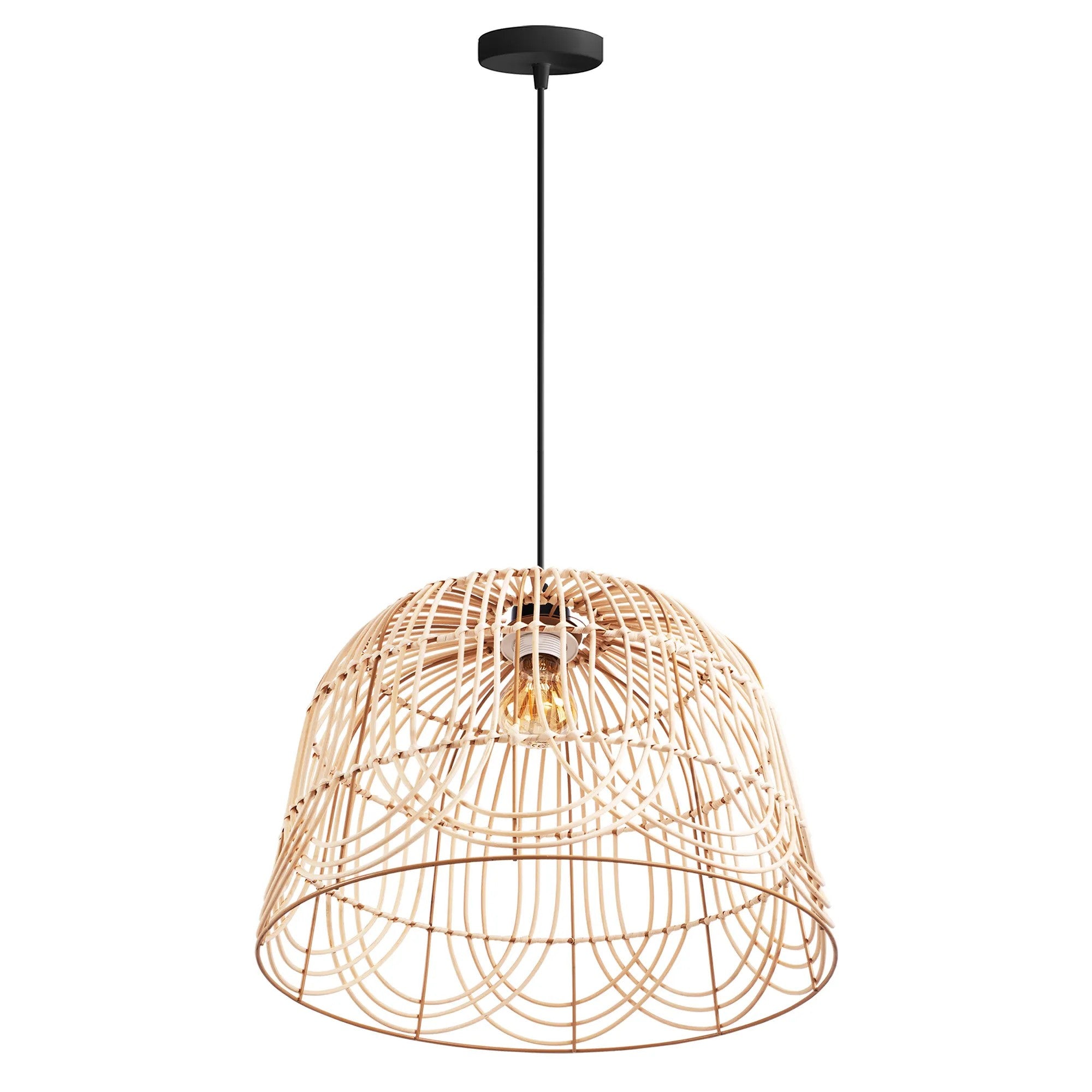 LAMPA SUFITOWA WISZĄCA NATURAL BOHO APP1351-1CP 30 Cm 4