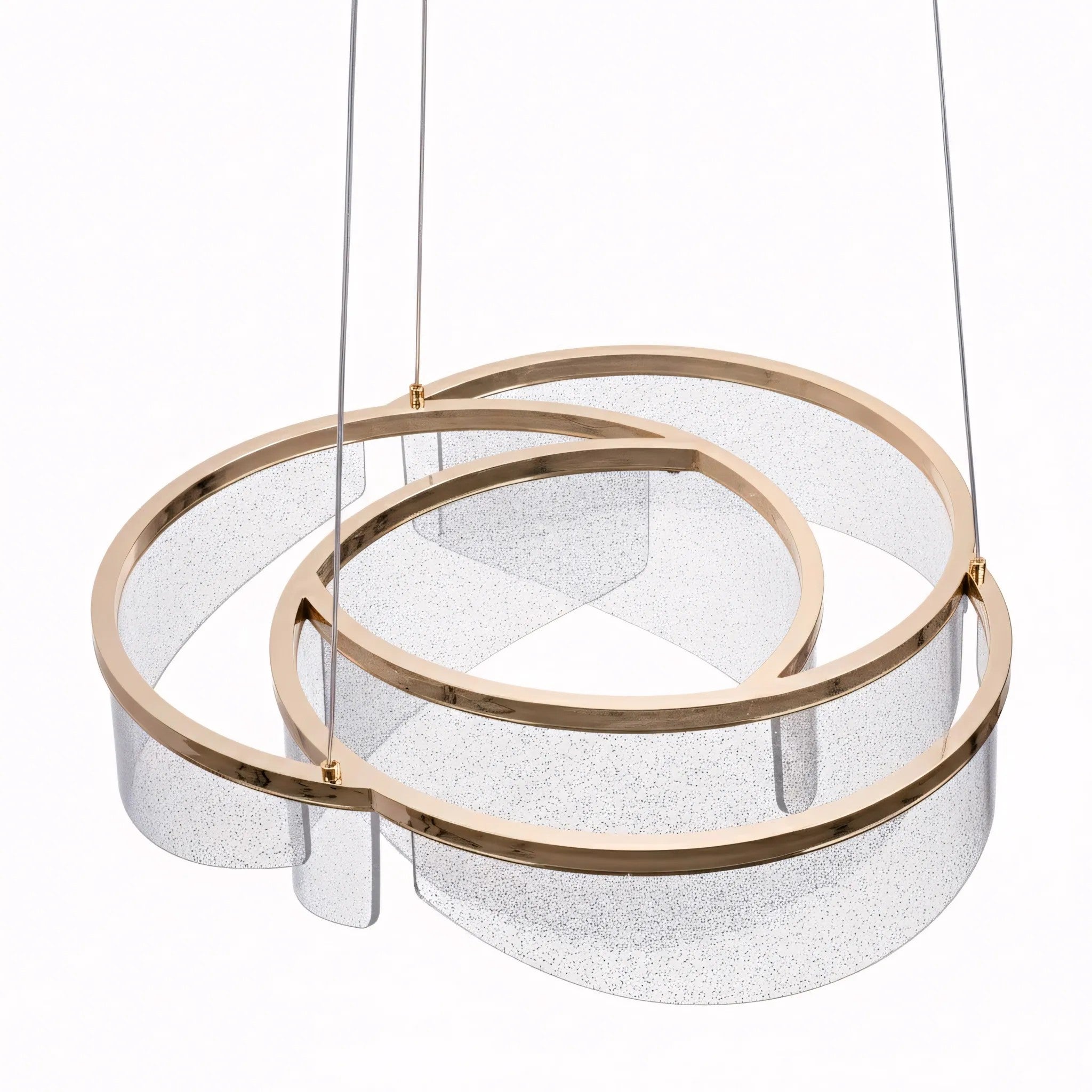 Lampa Sufitowa Wisząca LED G138-CP 50cm Złota 4