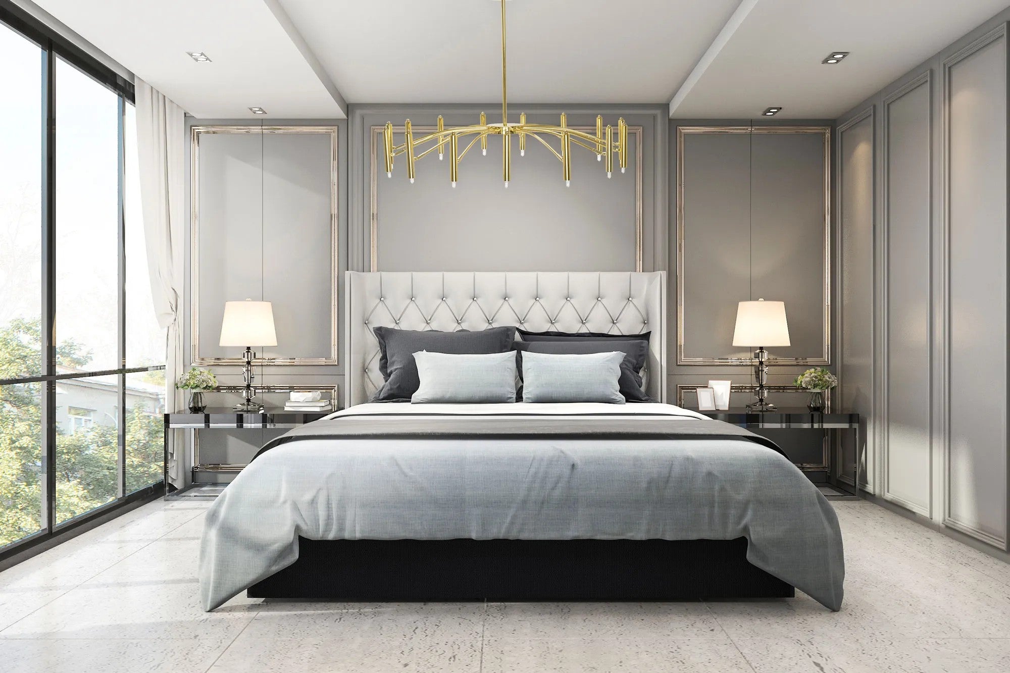 Lampa Sufitowa APP1197-15CP Złota 4