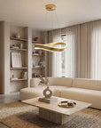 LAMPA SUFITOWA WISZĄCA SWE067-CP 60cm ZŁOTA SZCZOTKOWANA 4
