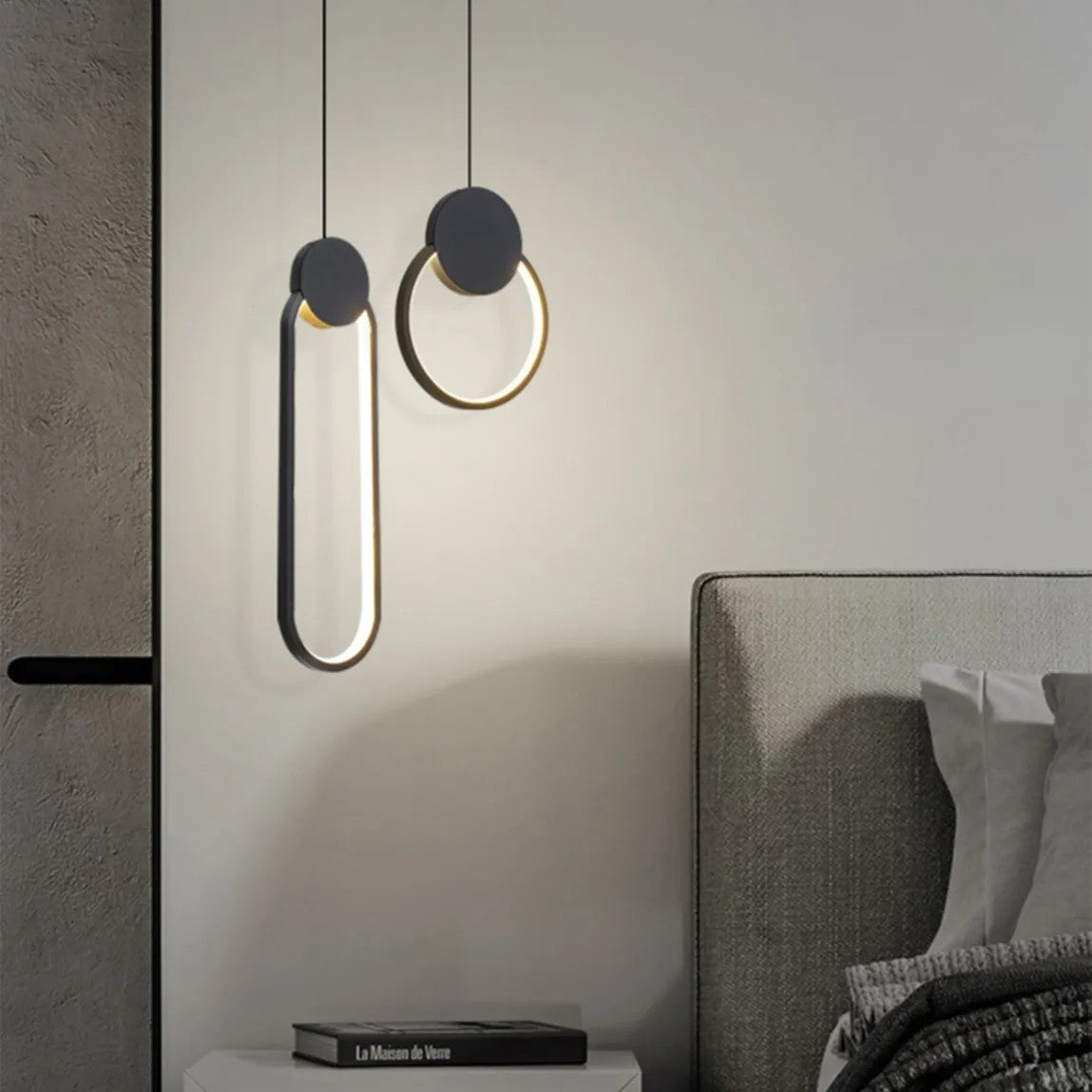 Lampa Sufitowa Wisząca LED APP851-CP Czarna 4