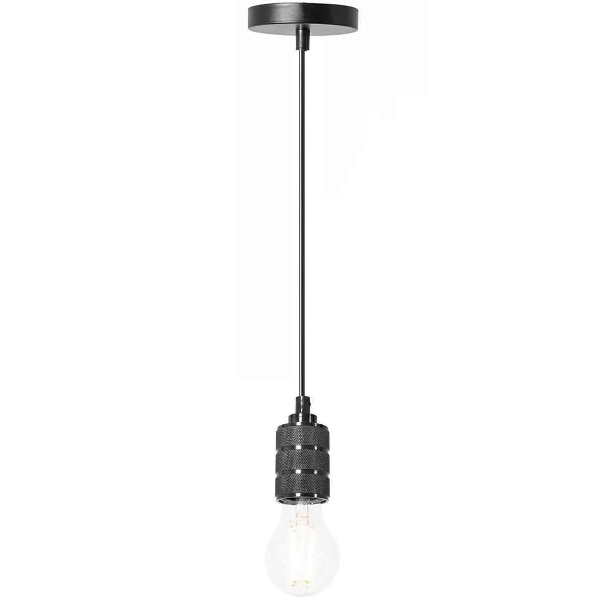 Lampa Sufitowa Wisząca Oprawka APP342-1CP CZARNA 4