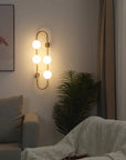 LAMPA ŚCIENNA KINKIET APP1144-4W Złota 4