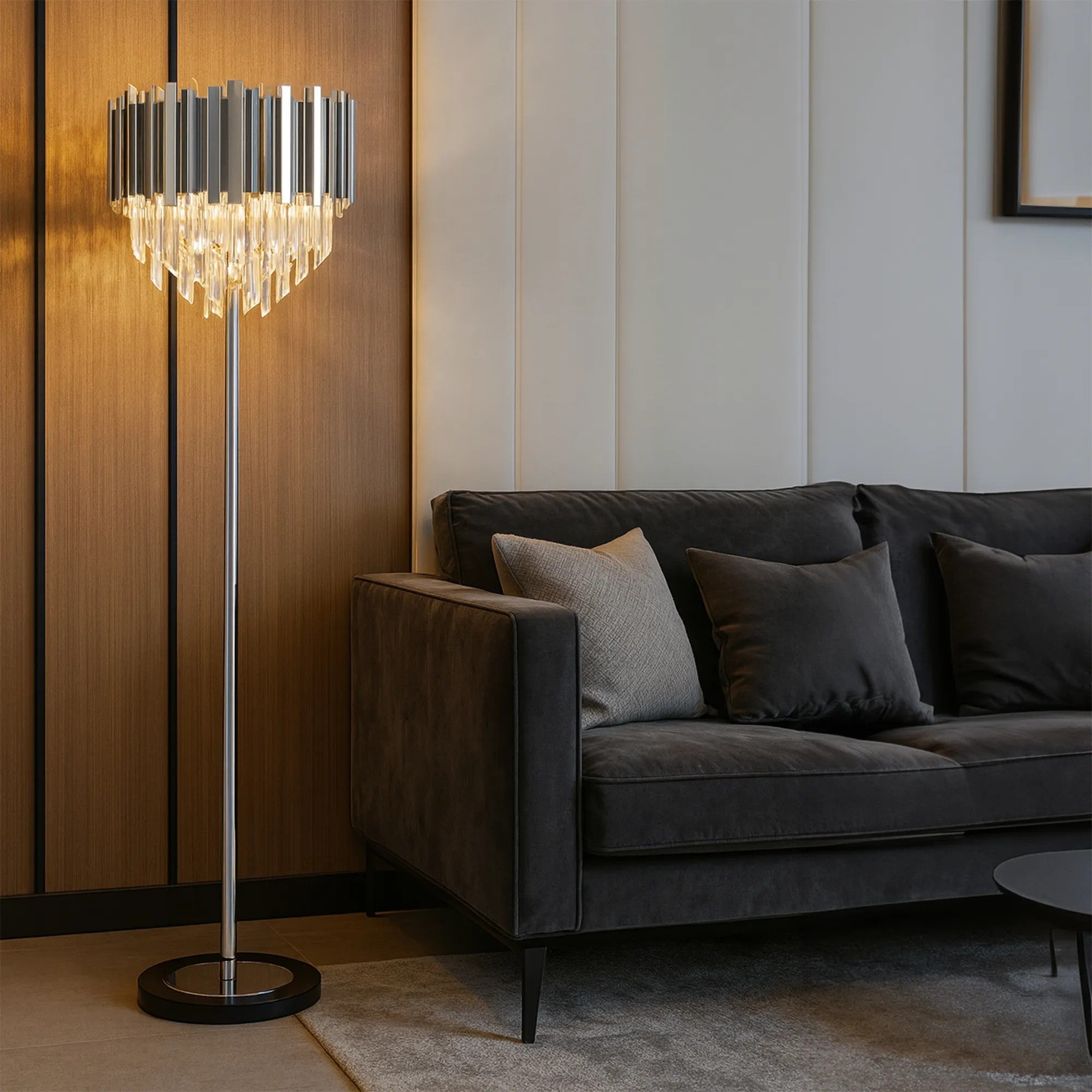 Lampa Stojąca Podłogowa APP1716-3F Chrom 4