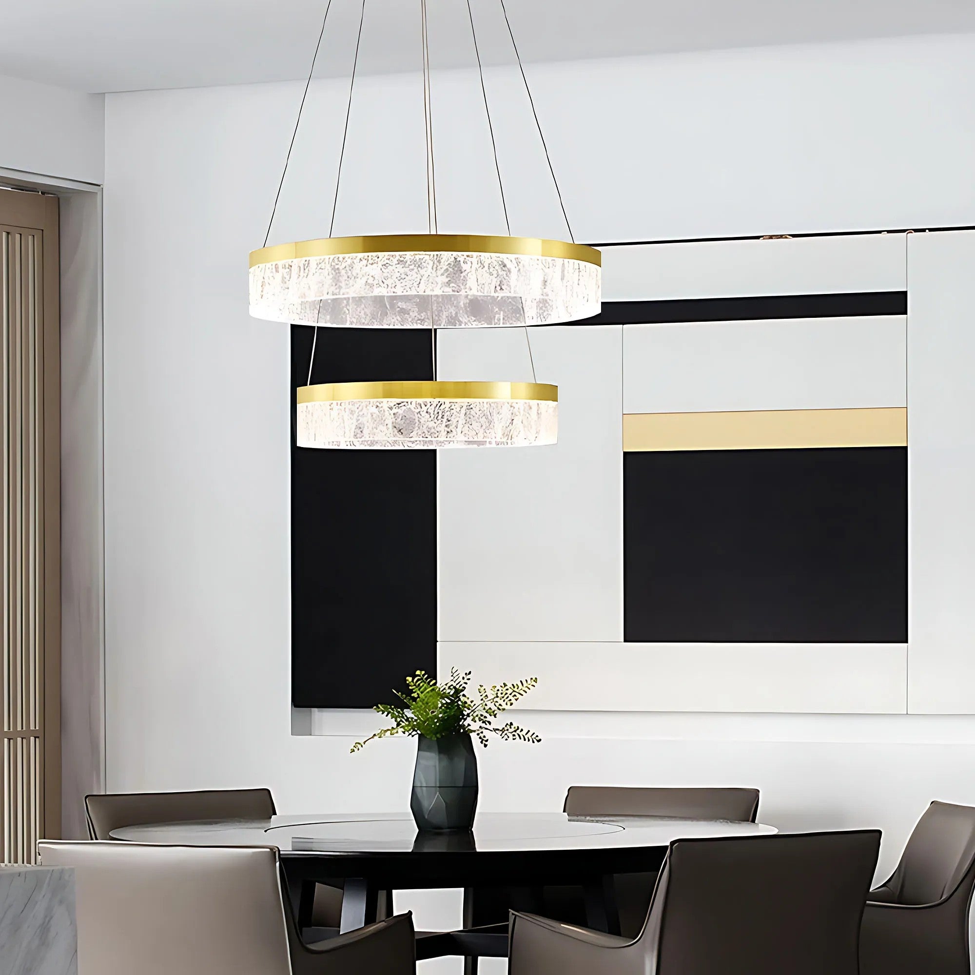 Lampa Wisząca LED LHJ049-CP2 ZŁOTA 4