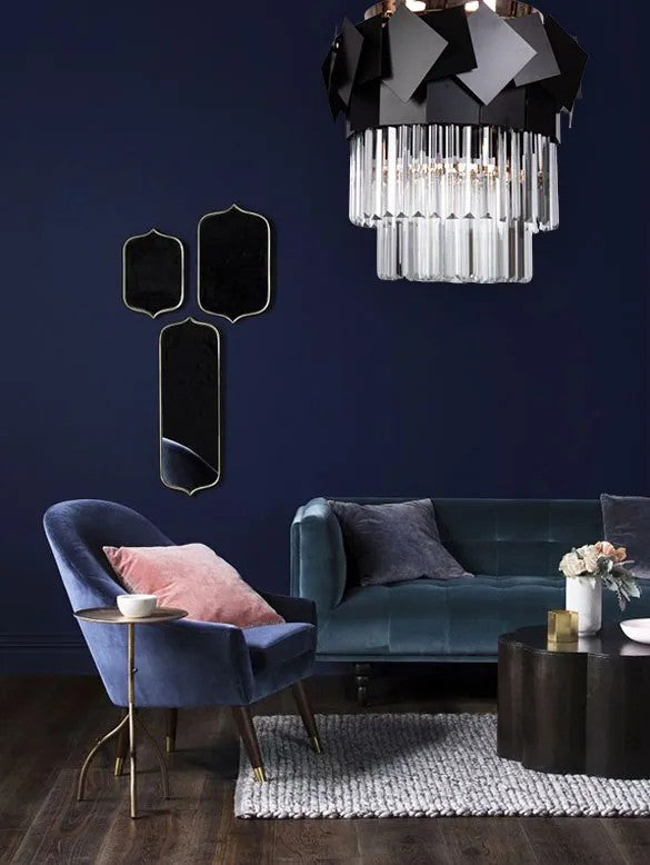 Lampa Kryształowa Wisząca APP1309-C Złota 4