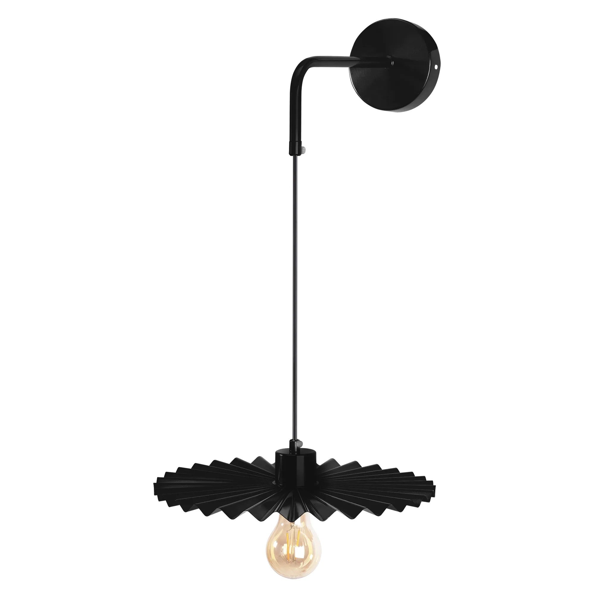 LAMPA ŚCIENNA KINKIET APP1355-1W Czarny 30 Cm 4
