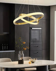 LAMPA SUFITOWA WISZĄCA LED APP1772-CP Złoto Szczotkowane 4