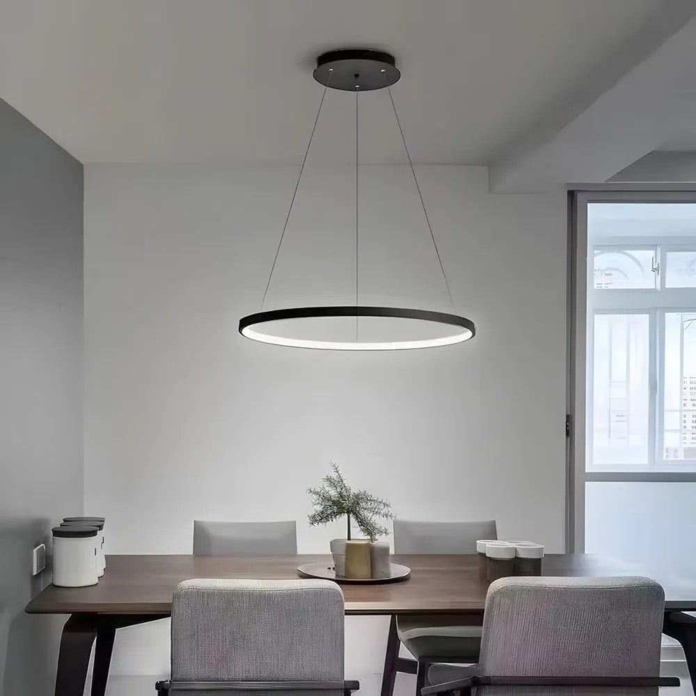 LAMPA SUFITOWA WISZĄCA LHJ012-CP 80cm Czarna 4
