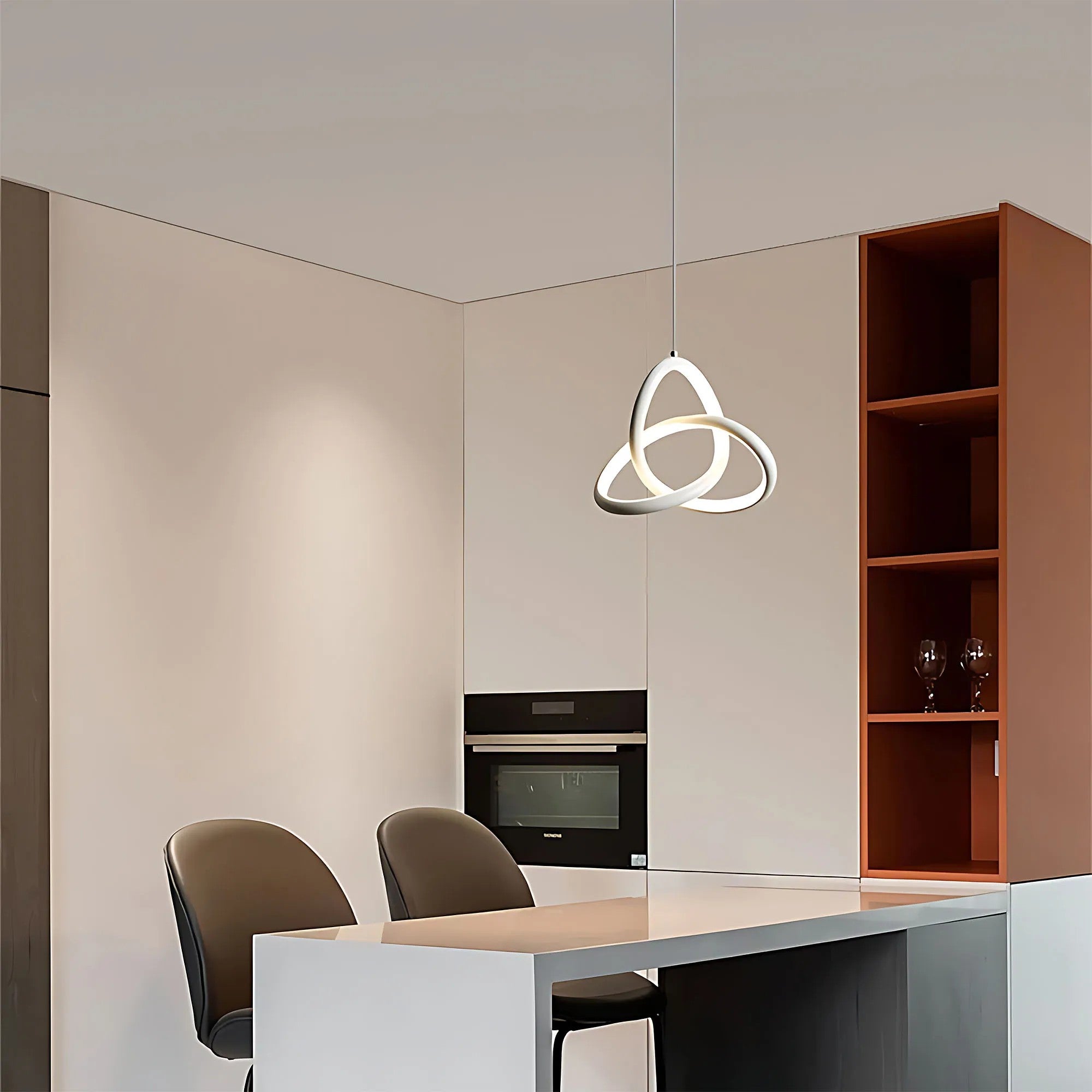 LAMPA SUFITOWA WISZĄCA LED APP1783-CP BIAŁA 4