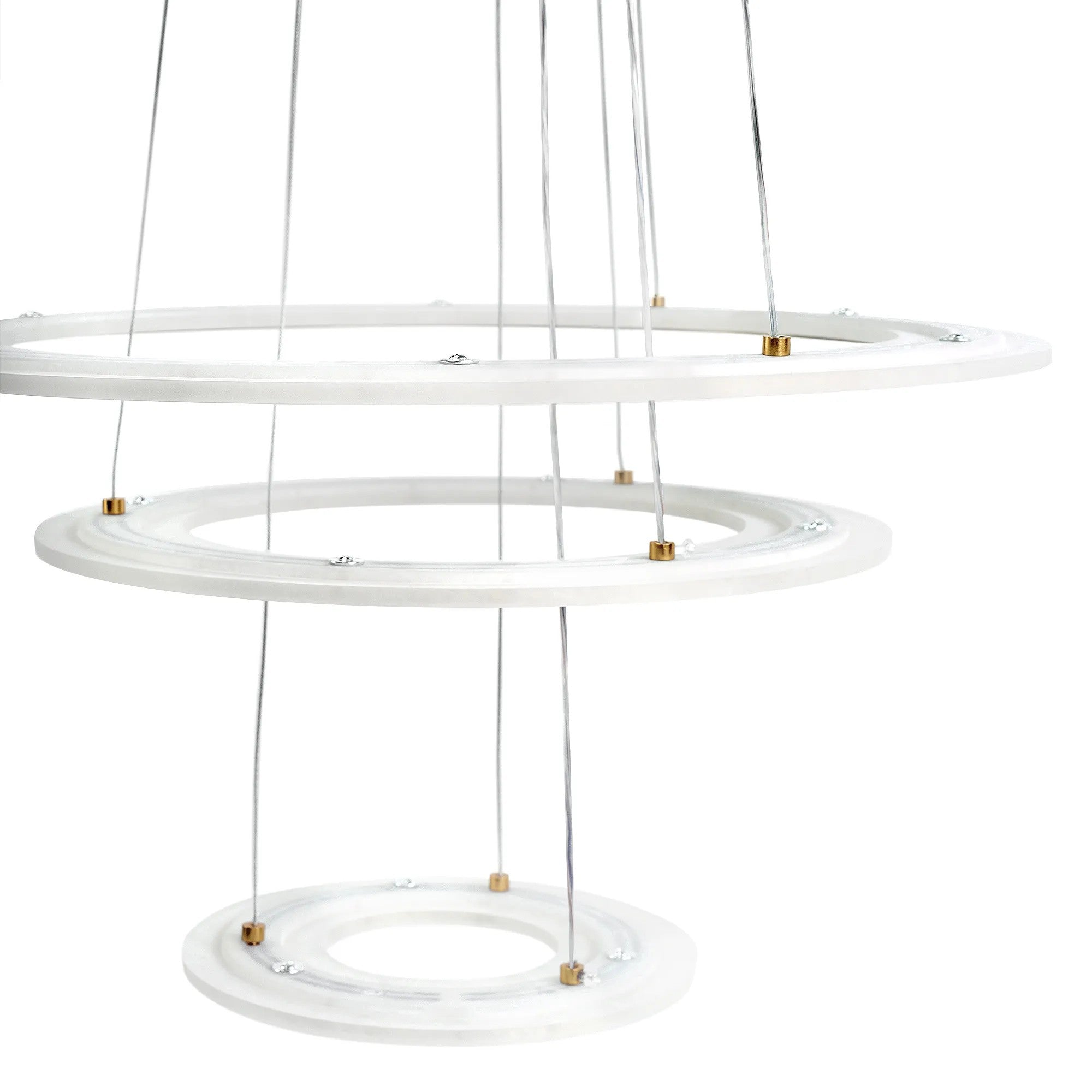LAMPA SUFITOWA WISZĄCA LED G041-3CP Szczotkowane Złoto 4