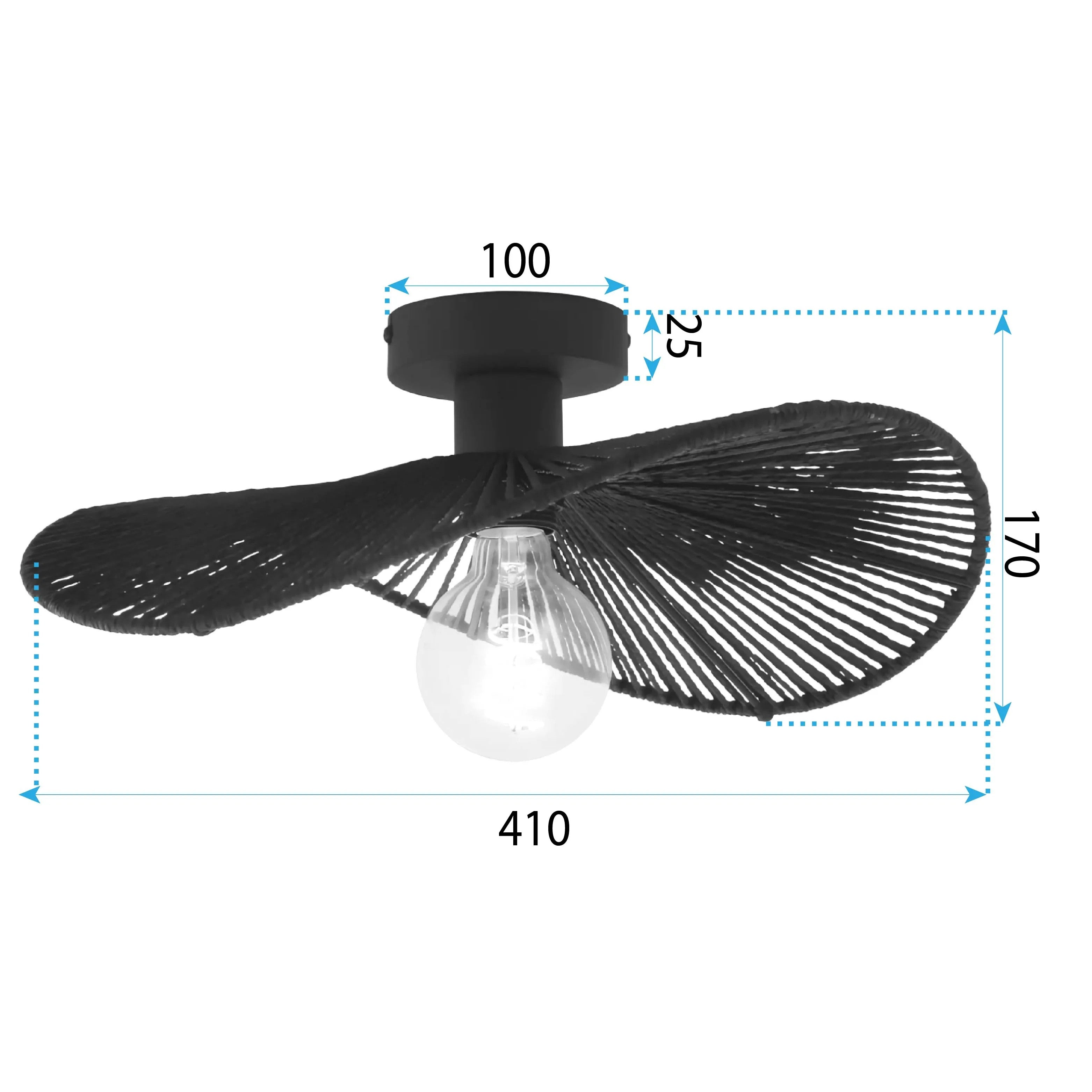 LAMPA SUFITOWA APP1832-1C BLACK 4