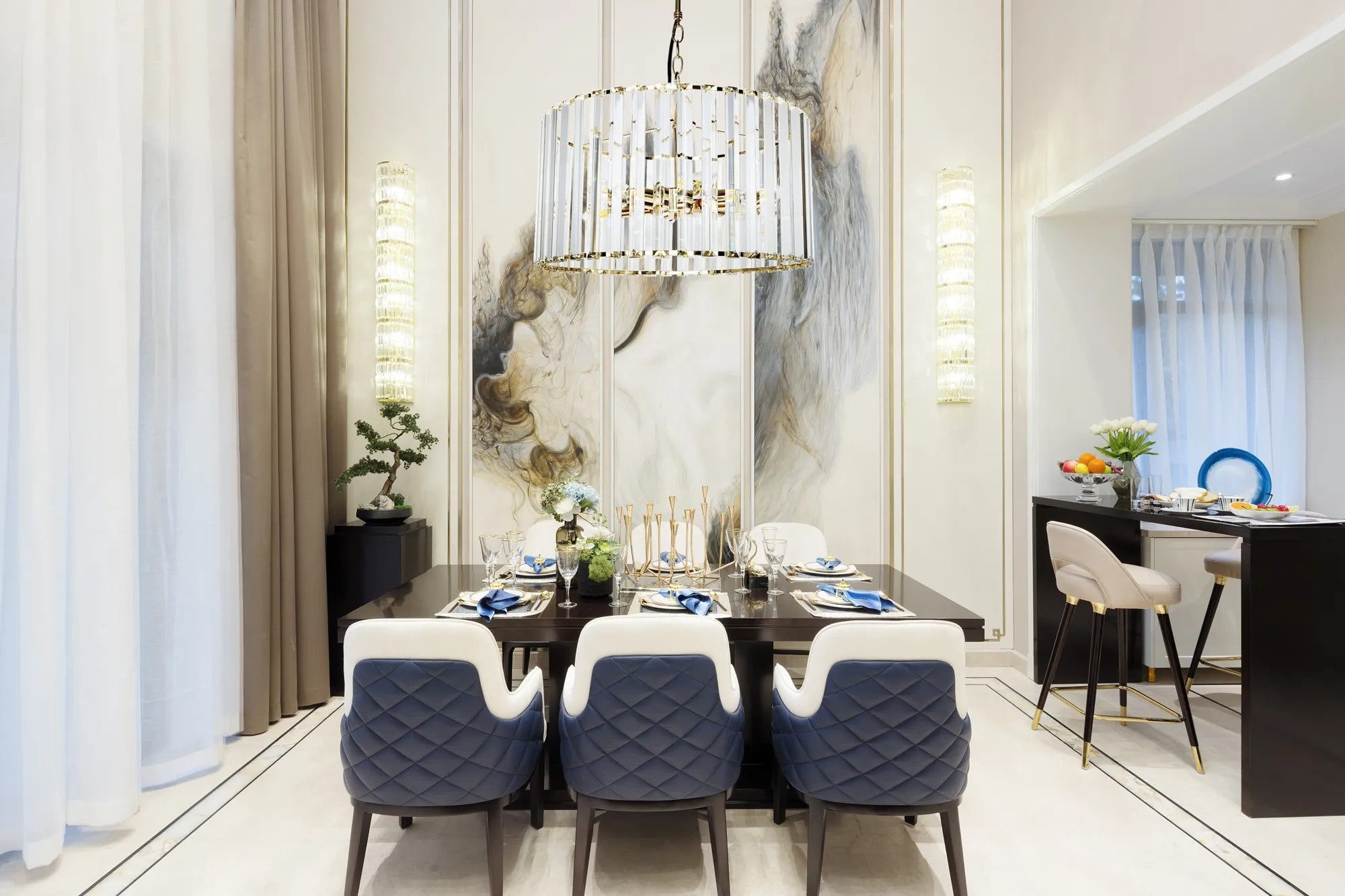 Lampa Sufitowa Kryształowa APP1157-5CP 4