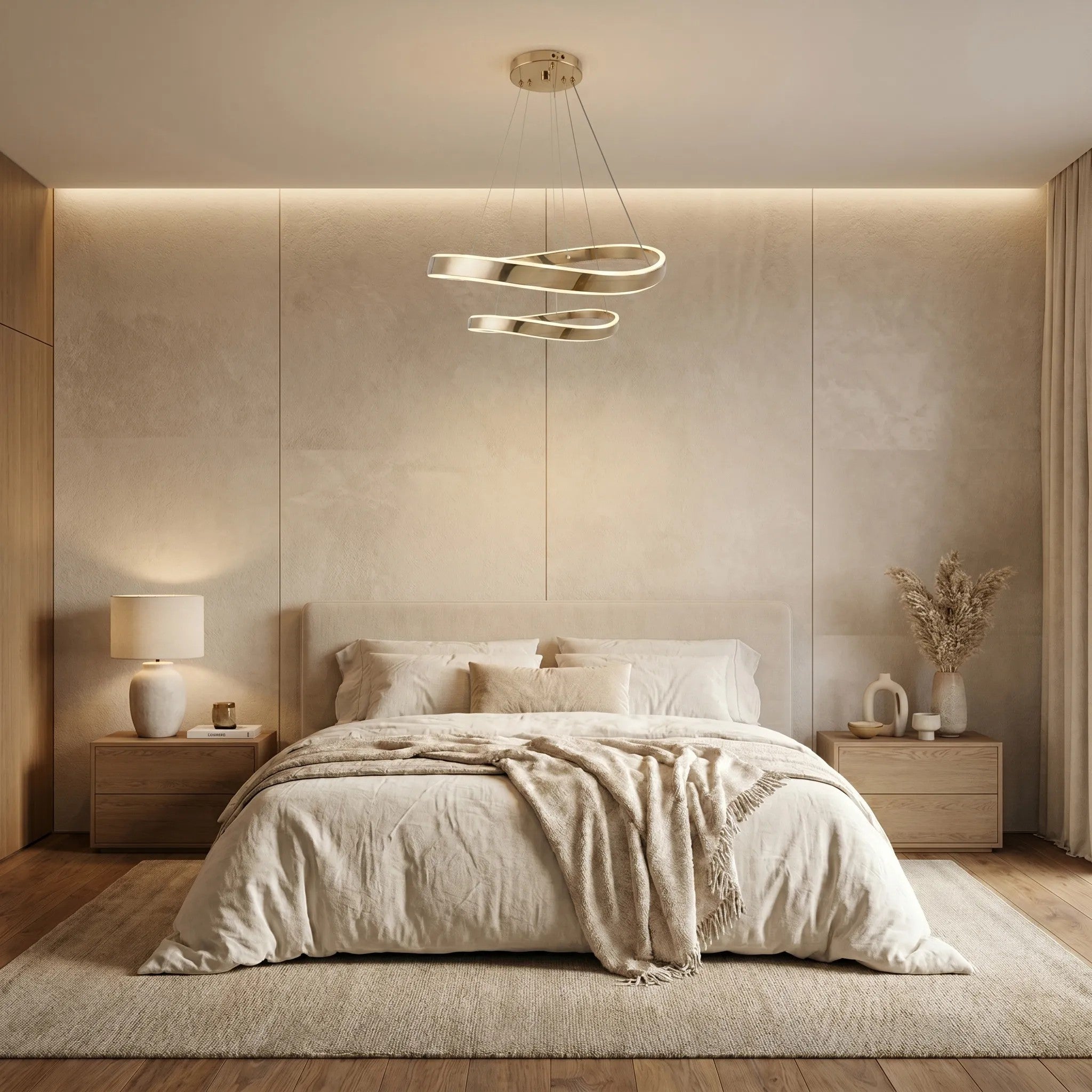 LAMPA SUFITOWA WISZĄCA SWE063-CP ZŁOTA 4