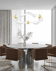 LAMPA WISZĄCA LED G010-CP BIAŁY/ZŁOTY 4