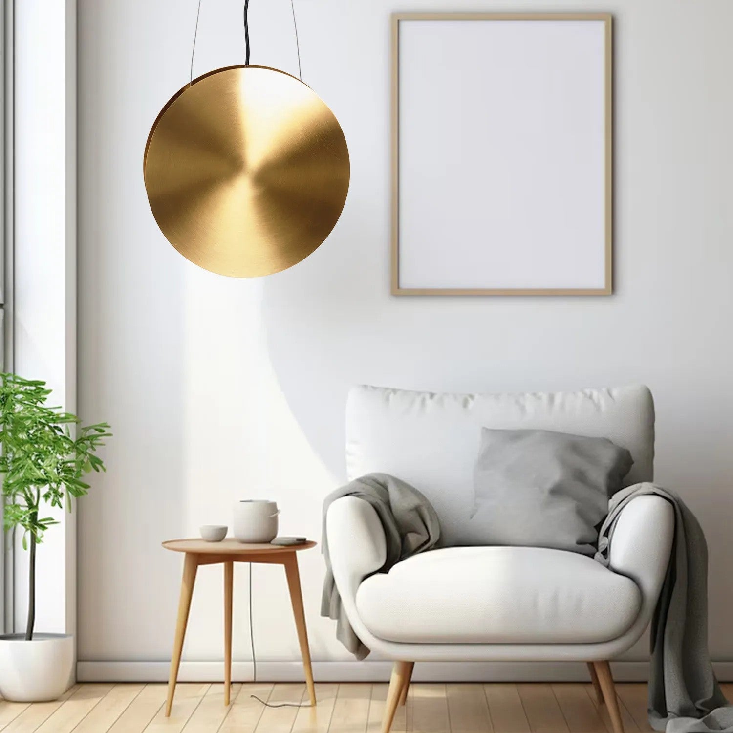 Lampa Wisząca Złota APP1377-CP 4