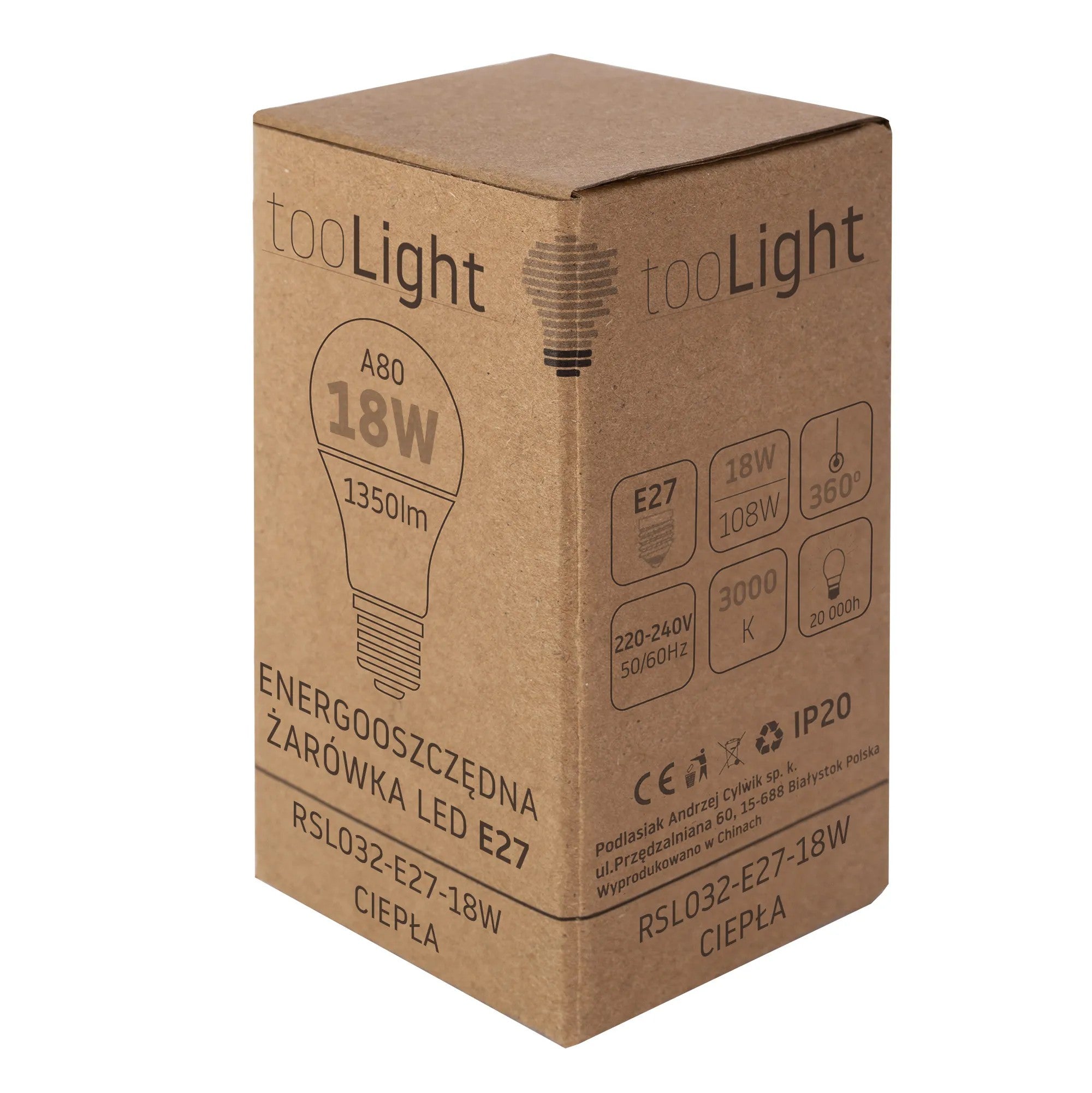 Żarówka LED Ciepła E-27 18W RSL032 4