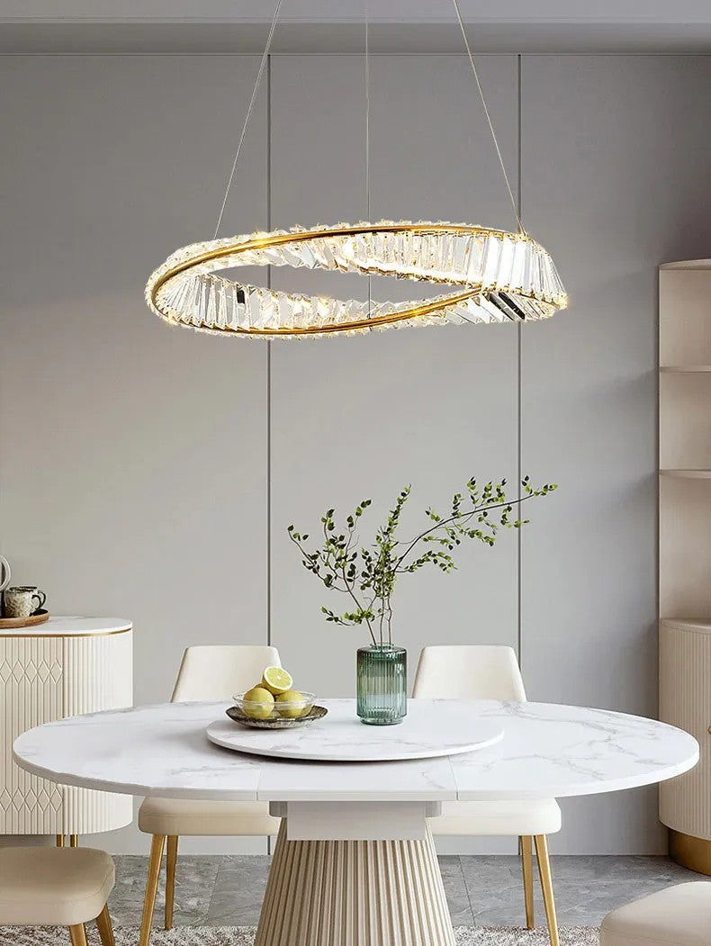 KRYSZTAŁOWA LAMPA SUFITOWA LED APP1064-1CP 4