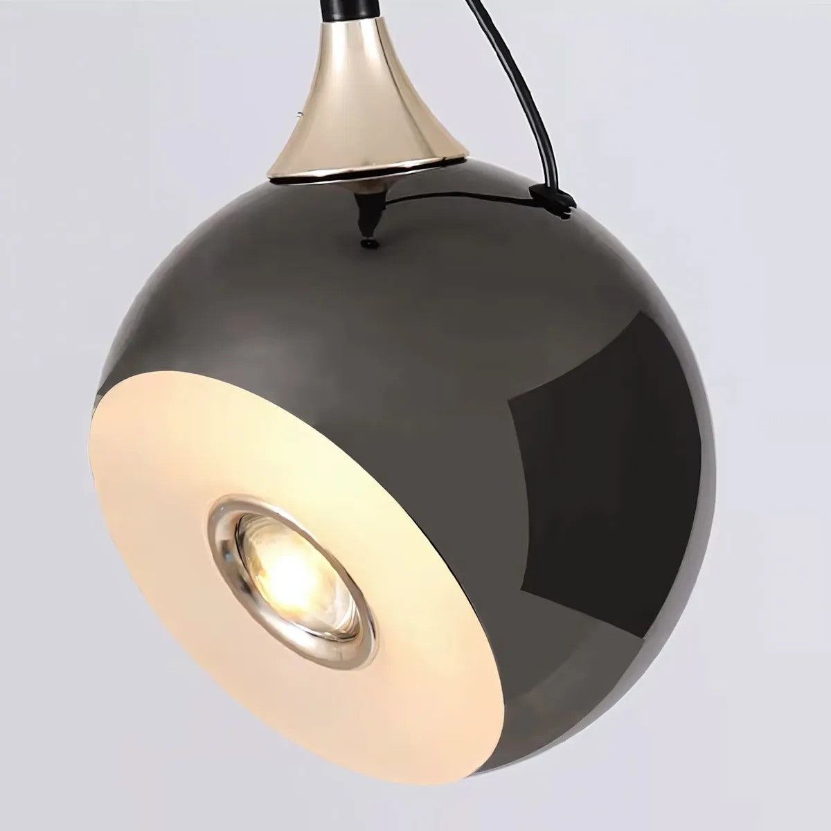 LAMPA SUFITOWA WISZĄCA LED G087-1CP Czarna Metaliczna 4