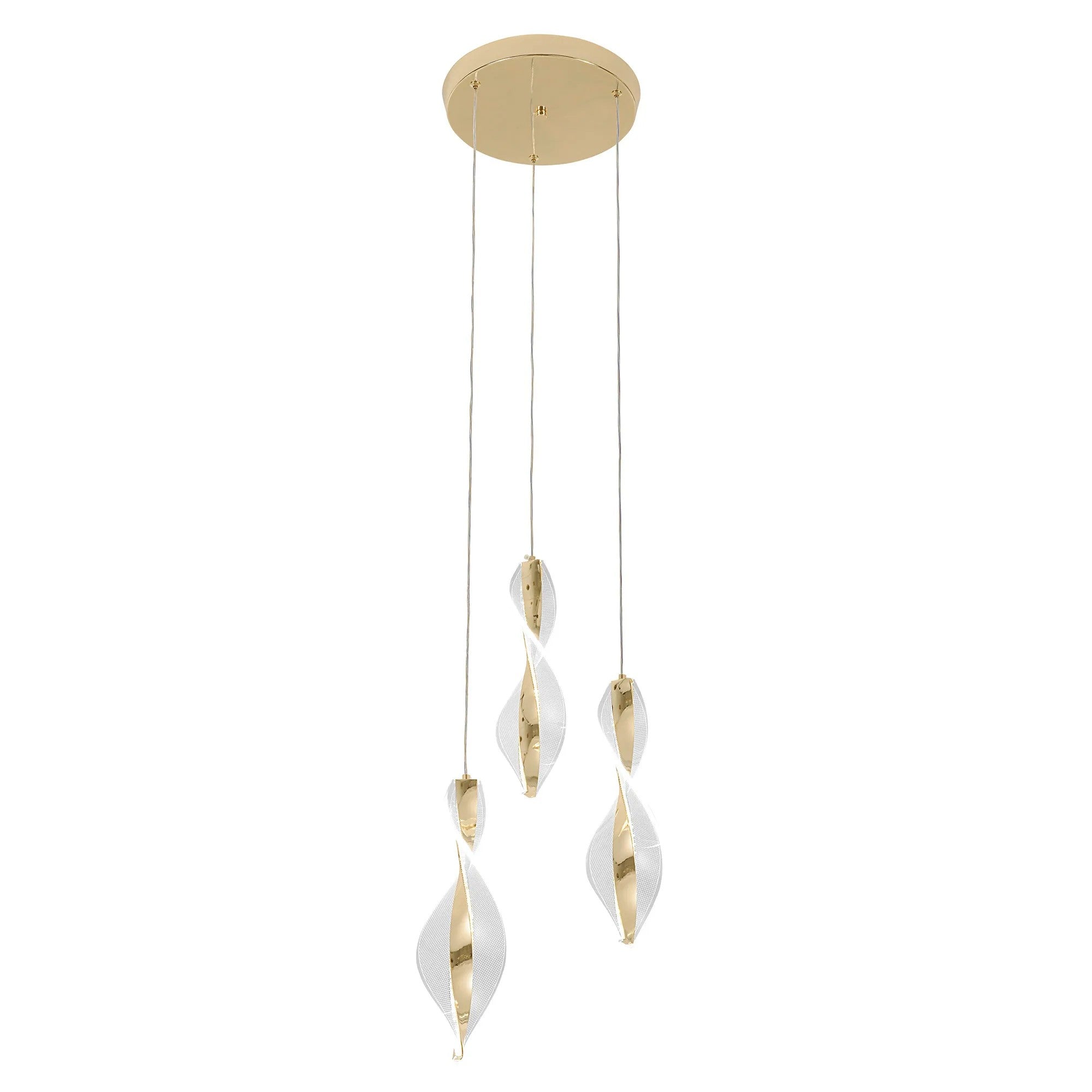 LAMPA WISZĄCA LED G028-3CP ZŁOTY 4